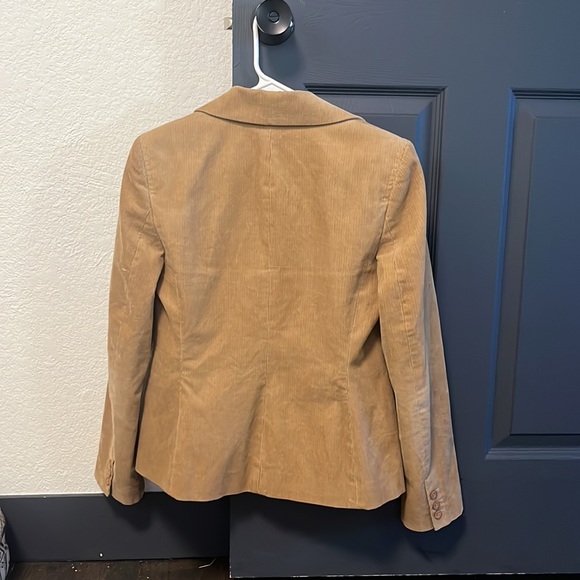 Ann Taylor Corduroy Tan Blazer Jacket Size 4 - Picture 5 of 5